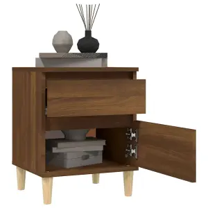 Berkfield Bedside Cabinets 2 pcs Brown Oak 40x35x50 cm