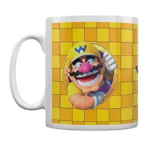 Super Mario Portrait Wario Mug Yellow/White (One Size)