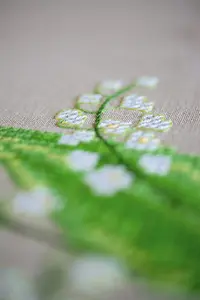 T/CLOTH LILY VALLEY - Embroidery Kit: Tablecloth: Lily of the Valley - Vervaco