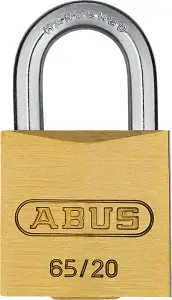 65/25 Abus 25mm Brass Padlock Keyed 251