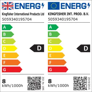 Diall E27 7.8W 1055lm Milky A60 Warm white LED filament Light bulb