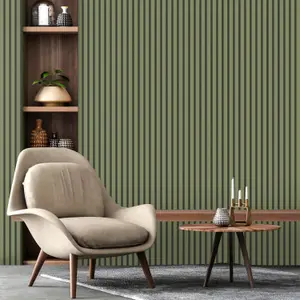 Acoustic Panel Olive Wallpaper