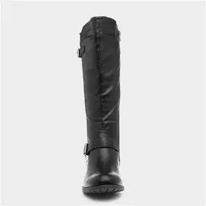 Lilley Marcy Womens Black Buckle Riding Boot - Size 7 - Womens Boots Riding