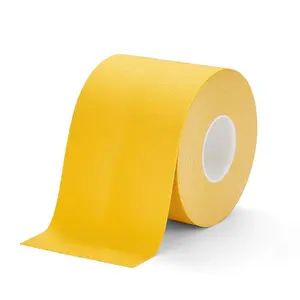 Non Abrasive Resilient Soft Touch Textured "Rubber Feel" Anti-Slip Tape by Slips Away - Yellow 150mm x 18.3m