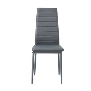 Herland Dining Chair (Set of 4) Dark Grey / Dark Grey