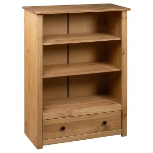 Berkfield Bookcase 80x35x110 cm Solid Pine Wood Panama Range