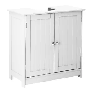 Pedestal Sink Storage Cabinet with 2 Doors Under Sink Cabinet - 60cm x 30cm x 60cm