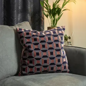 Paoletti Empire Geometric Jacquard Polyester Filled Cushion