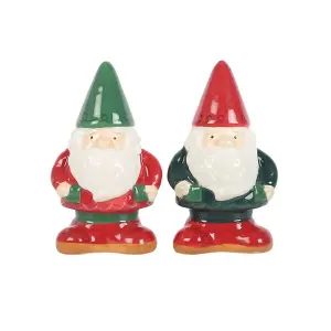 Something Different Gnome Salt and per Shakers Red/Green/White (One Size)