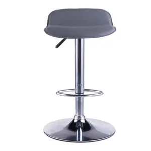 Estey Swivel Upholstered Adjustable Height Counter Stool with Metal Frame