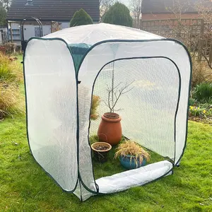 GardenSkill Pop-Up Greenhouse Tomato Grow House Poly Plant Cover 1.25m x 1.35m H