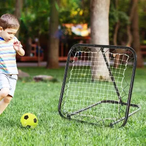 HOMCOM Angle Adjustable Rebounder Net Goal Training Set Football, Baseball