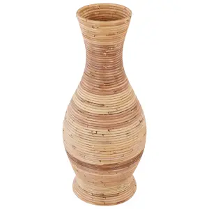 Decorative Vase TRINISA Rattan Natural