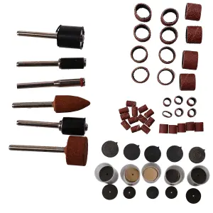 206pc Mini Polishing And Grinding Kit Fits Dremel Drums Discs Rotary Type Bits