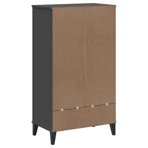 Berkfield Shoe Cabinet VIKEN Anthracite Grey Engineered Wood