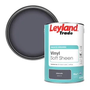 Leyland Trade Vinyl Soft Sheen Walls & Ceilings Emulsion Paint Silverado (PPG13-22) - 5L