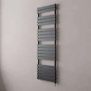 VURTU9 Designer Vertical Electric Radiator, 1800(H) x 600(W), Anthracite, 613687