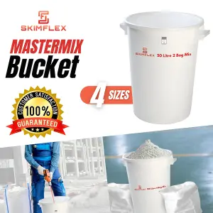 Plasterers Mixing Bucket 100 Litre 4 Bag Tubs Plastering buckets MasterMix