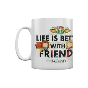 Friends Life Is Better With Friends Chibi Mug White/Black (One Size)