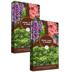 120L (2 x 60 Litres) Rose Tree & Shrub Compost Gardening Soil For Planting Small To Large Plants