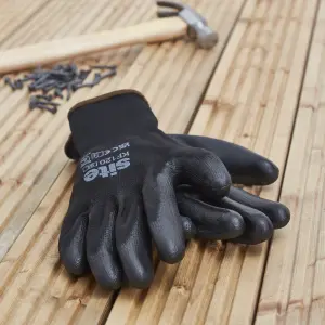 Site Nylon Black Specialist General handling gloves, Large