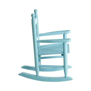 Interiors by Premier Blue Rocking Chair, Non-Harmful Children's Chair, Easy to Balance Kiddie Chair, Adjustable Playroom Chair