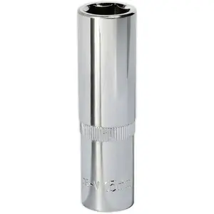 15mm Chrome Vanadium Deep Drive Socket - 1/2" Square Drive Tool for Professionals