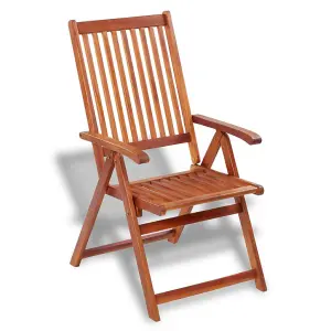 Berkfield Folding Garden Chairs 2 pcs Solid Acacia Wood Brown