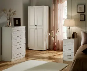 Stafford 2 Door Wardrobe in Signature White (Ready Assembled)