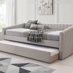 Sanderson Natural Oat Upholstered - Day Bed Including Underbed