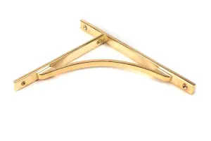 Polished Brass Apperley Shelf Bracket (260mm x 200mm)