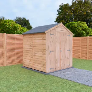 Shire 6x6 Overlap Double Door Windowless Garden Shed