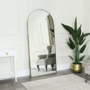 Melody Maison Large Gold Arched Mirror 183cm x 80cm