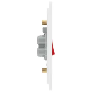 BG Evolve Large 45A Double Pole Cooker Switch & LED, Pearlescent White