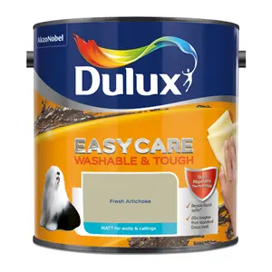 Dulux Easycare Fresh Artichoke Matt Wall paint, 2.5L