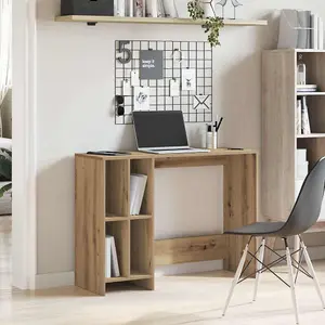 Berkfield Desk Artisan Oak 102.5x35x75 cm Engineered Wood