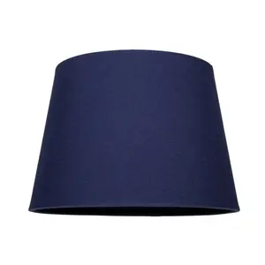 Traditional Linen Fabric Drum Shade for Pendant & Lampshade Navy / 13cm H x 20cm W x 20cm D 