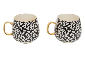 Maison by Premier London Leo Set Of Two Mugs