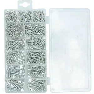 550 piece Metric Sheet Metal Self Tapping Screw Assortment kit AST33