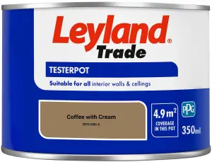 Leyland Trade Vinyl Matt Walls & Ceilings Emulsion Paint Coffee with Cream (PPG1086-6) 350ml Tester