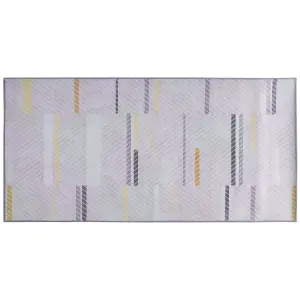 Area Rug 80 x 150 cm Grey and Yellow ERGENLI