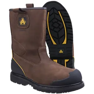 Amblers FS223 Waterproof Safety Rigger Work Boots Brown (Sizes 6-13)