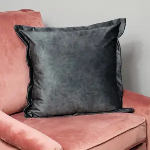 Luxury Grey Velvet Cushion Cover