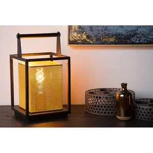 Lucide Sansa Modern Table Lamp - 1xE27 - Black