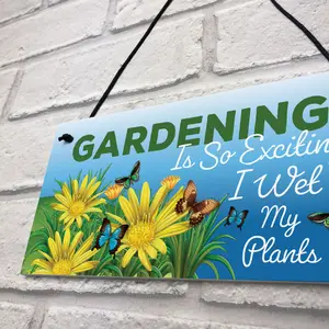 Funny Hanging Garden Sign For Summerhouse Shed Family Gift New Home Gift