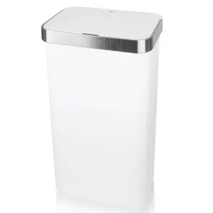 Dihl 50L White Kitchen Bin with Automatic Sensor - Battery Operated