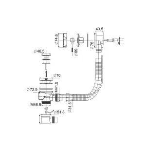 Matt Black Round Thermostatic Overhead Shower Kit with Peg Basin Tap, Bath Filler, and Pop Up Bath Waste