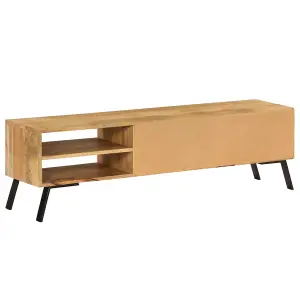 Berkfield TV Cabinet Solid Mango Wood 140x30x40 cm