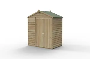 4LIFE Apex Shed 6x4 - Double Door - No Window