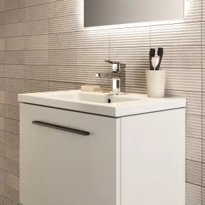 Ideal Standard i.life S Compact Matt White Wall-mounted Bathroom Vanity unit (H) 440mm (W) 600mm